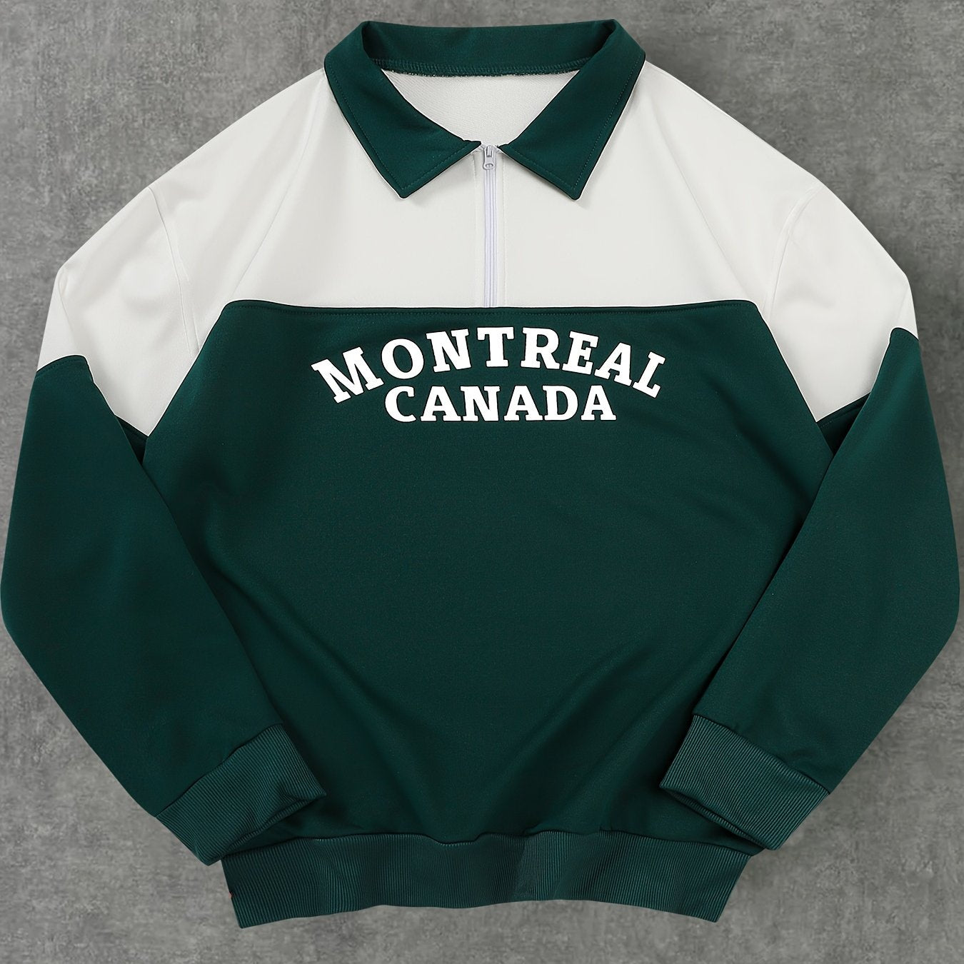 Polo Masculina de Manga Longa com Half-Zip – Estampa Golf, Regular Fit, Para Meia Estação