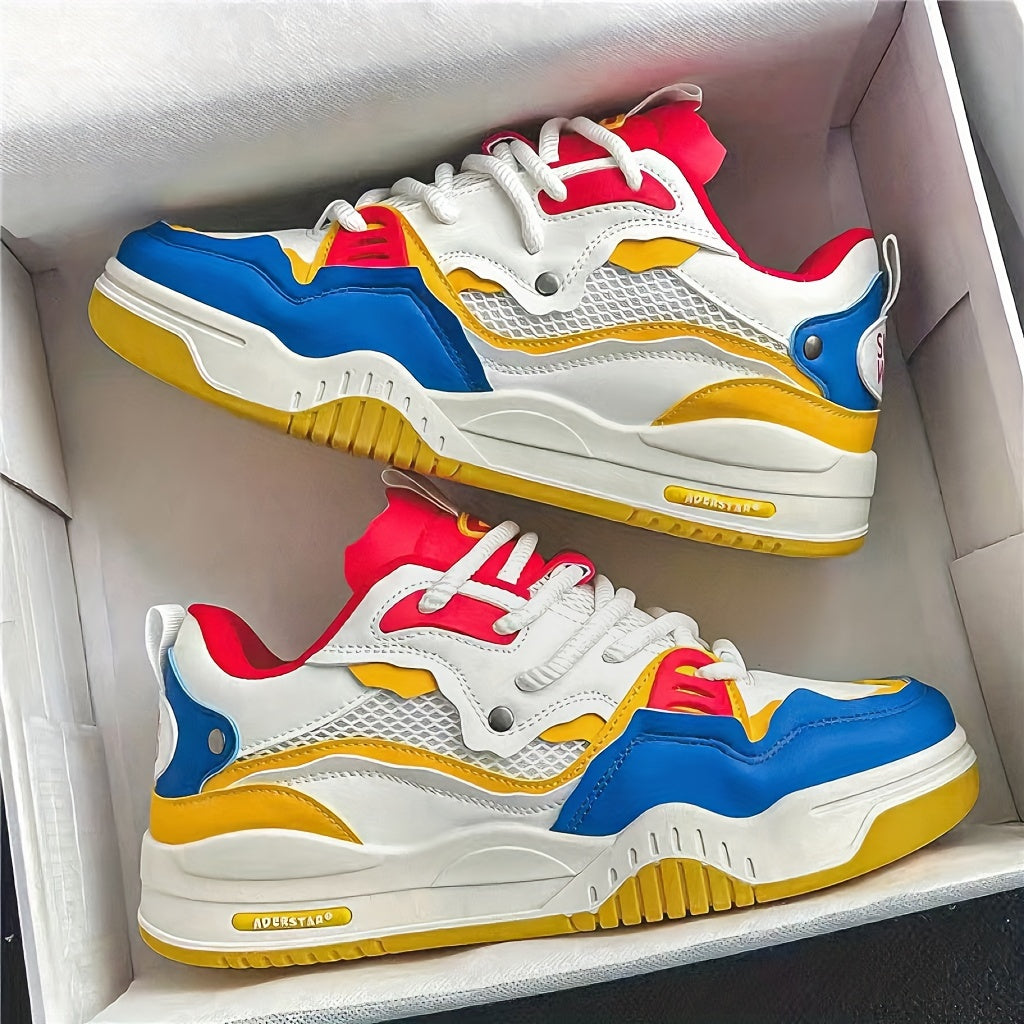 Tênis Feminino Color Block – Leve, Confortável, Solado Grosso, Estilo Streeatwear