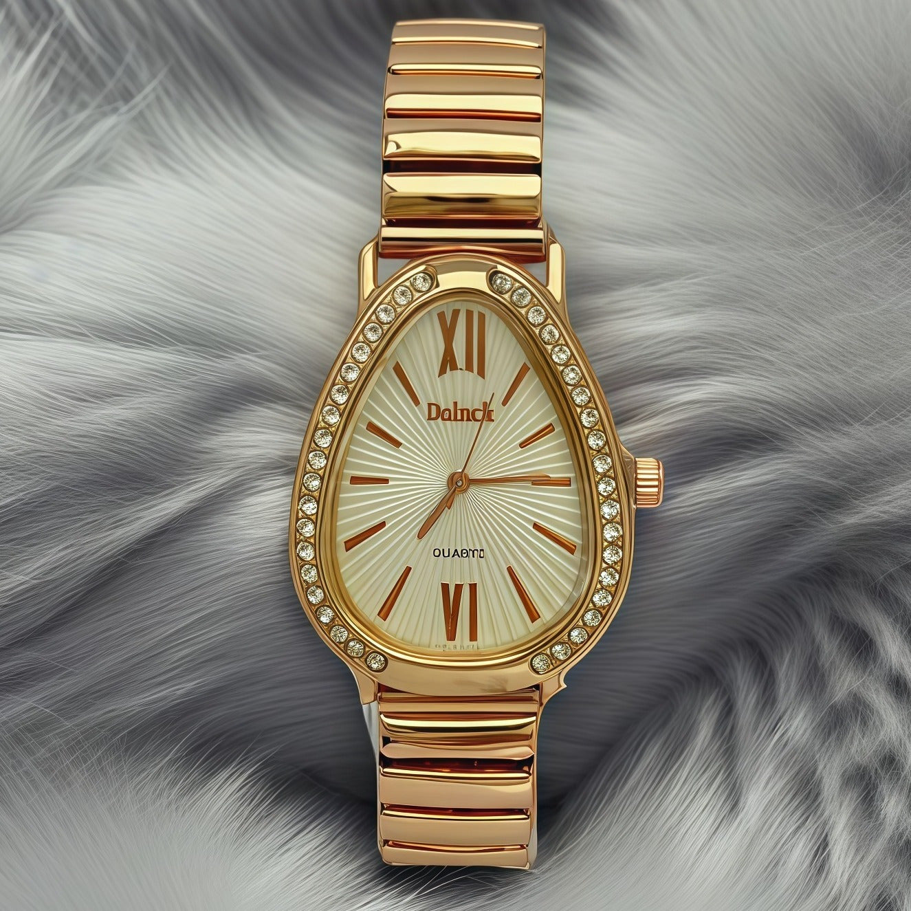 Relógio Feminino Cobra – Design Sofisticado com Pulseira Elástica