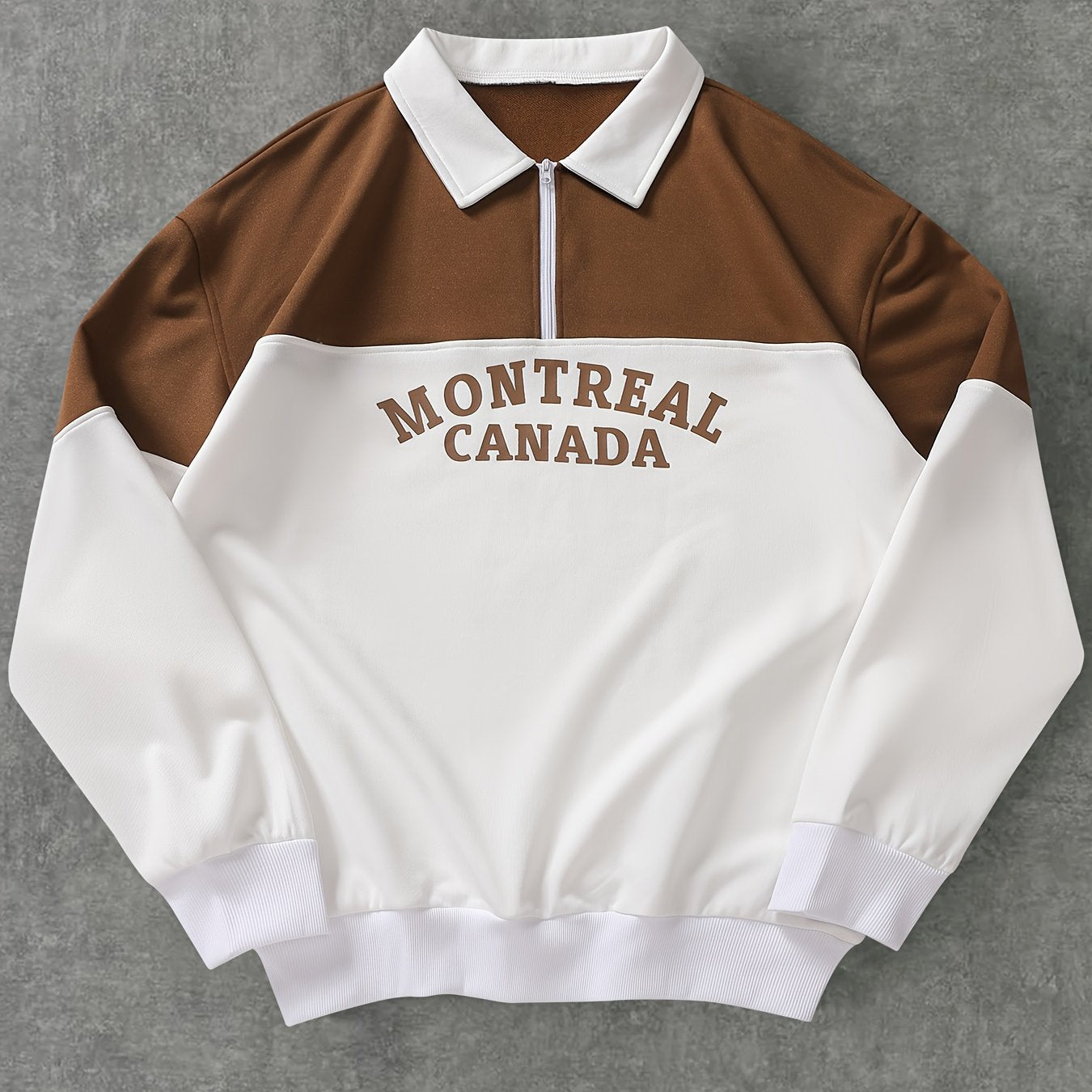 Polo Masculina de Manga Longa com Half-Zip – Estampa Golf, Regular Fit, Para Meia Estação