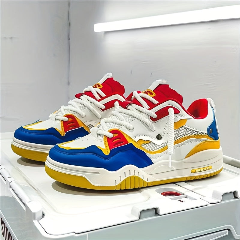 Tênis Feminino Color Block – Leve, Confortável, Solado Grosso, Estilo Streeatwear