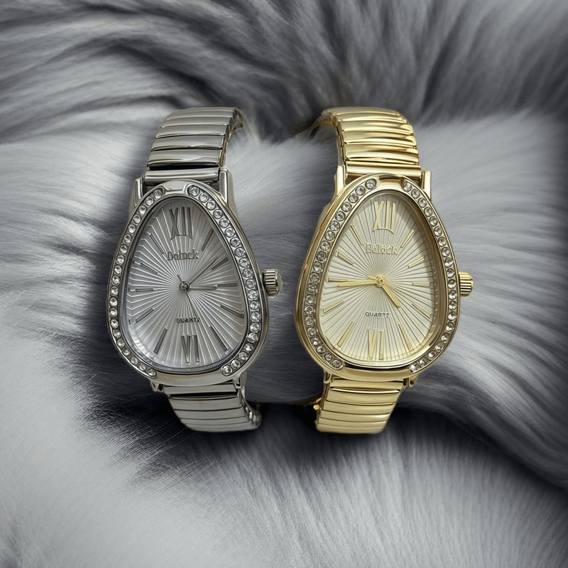 Relógio Feminino Cobra – Design Sofisticado com Pulseira Elástica