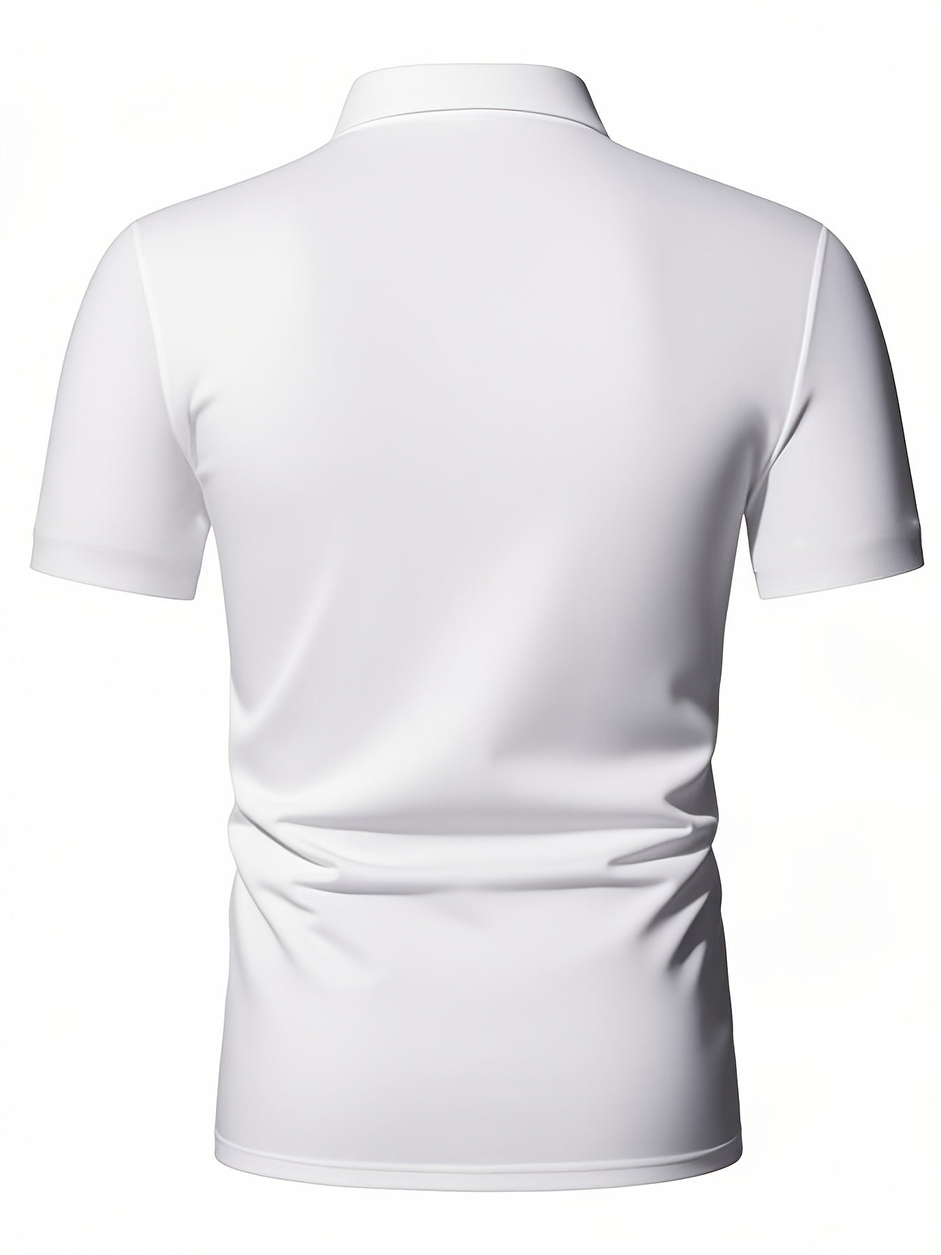 Camiseta Masculina com Meio Zíper – Preta, Leve, Elegante, Perfeita para Verão e Ocasiões Casuais