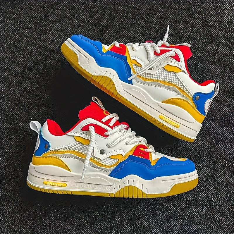 Tênis Feminino Color Block – Leve, Confortável, Solado Grosso, Estilo Streeatwear