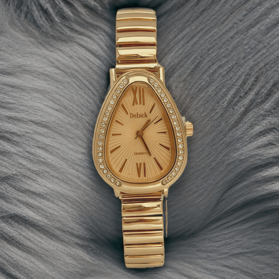 Relógio Feminino Cobra – Design Sofisticado com Pulseira Elástica
