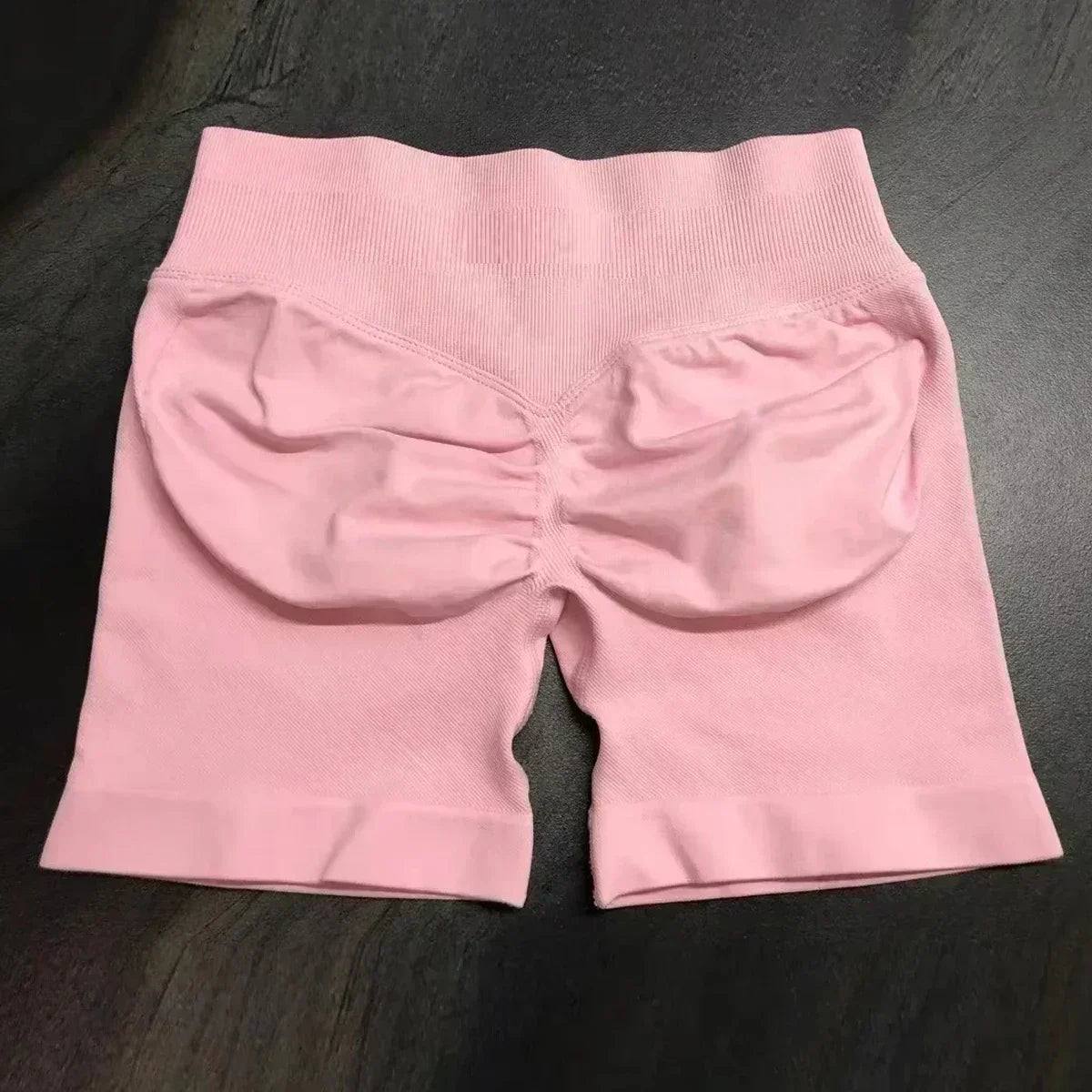 Shorts feminino academia liso Bermudinha malhar cintura Alta