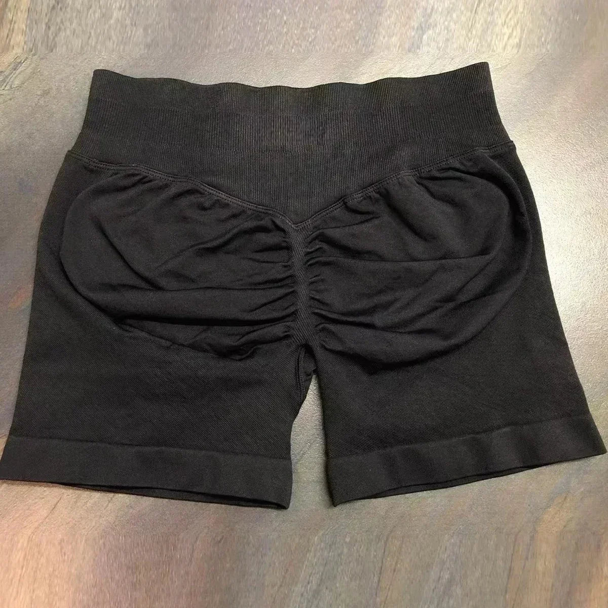 Shorts feminino academia liso Bermudinha malhar cintura Alta