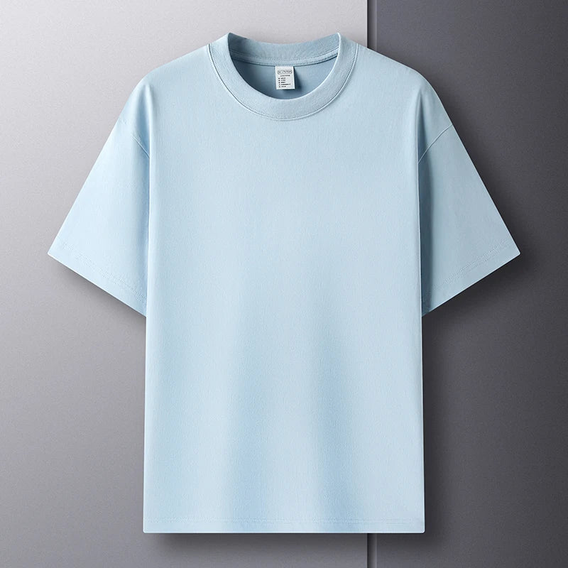 Camiseta Oversized Masculina Algodão Premium · Manga Curta · Respirável