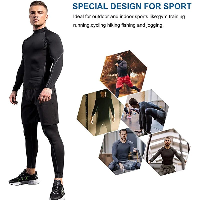 Camiseta Masculina Compressão · Manga Longa · Dry Fit Esportiva