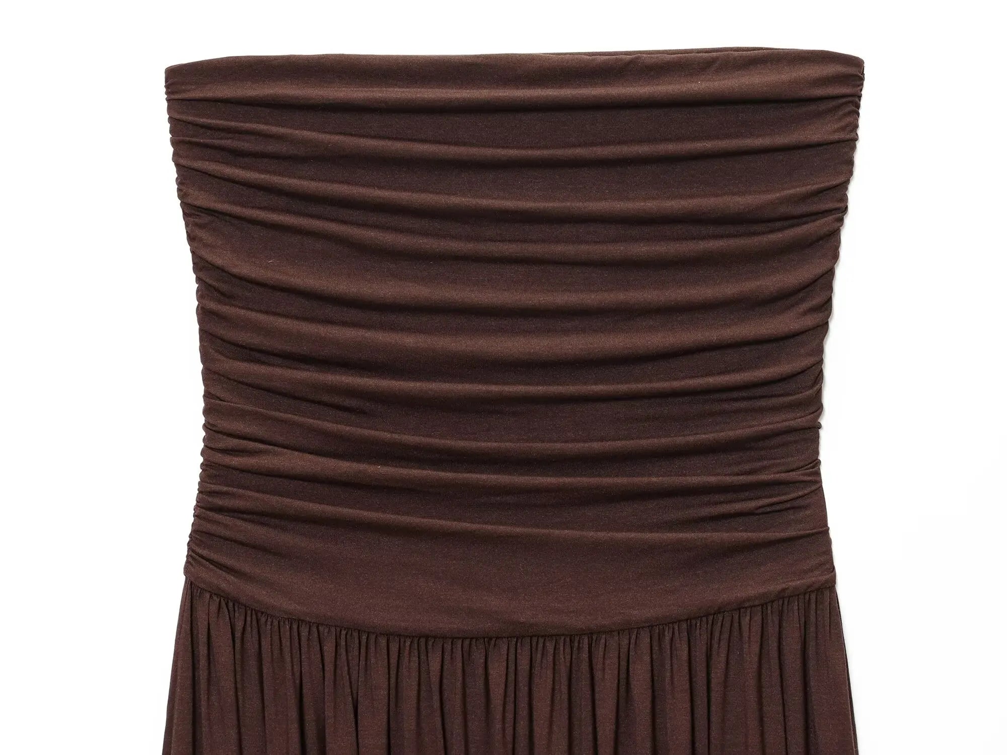 Vestido Tomara Que Caia Elegante 2025 – Modelagem Slim, Detalhes Plissados, Estilo Moderno para Festas