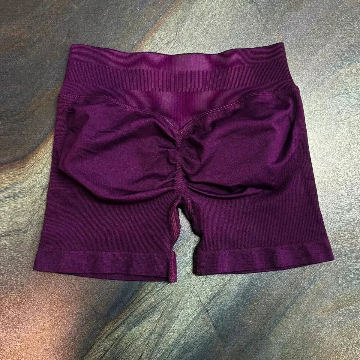 Shorts feminino academia liso Bermudinha malhar cintura Alta