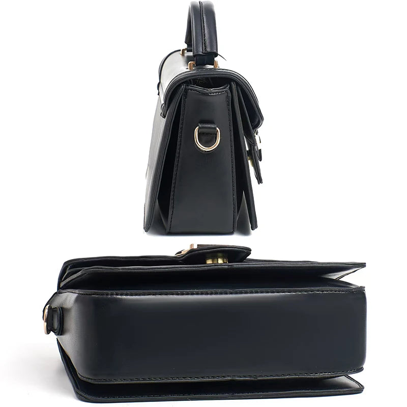 Bolsa Feminina Transversal em Couro Legítimo – Alta Qualidade e Grande Capacidade