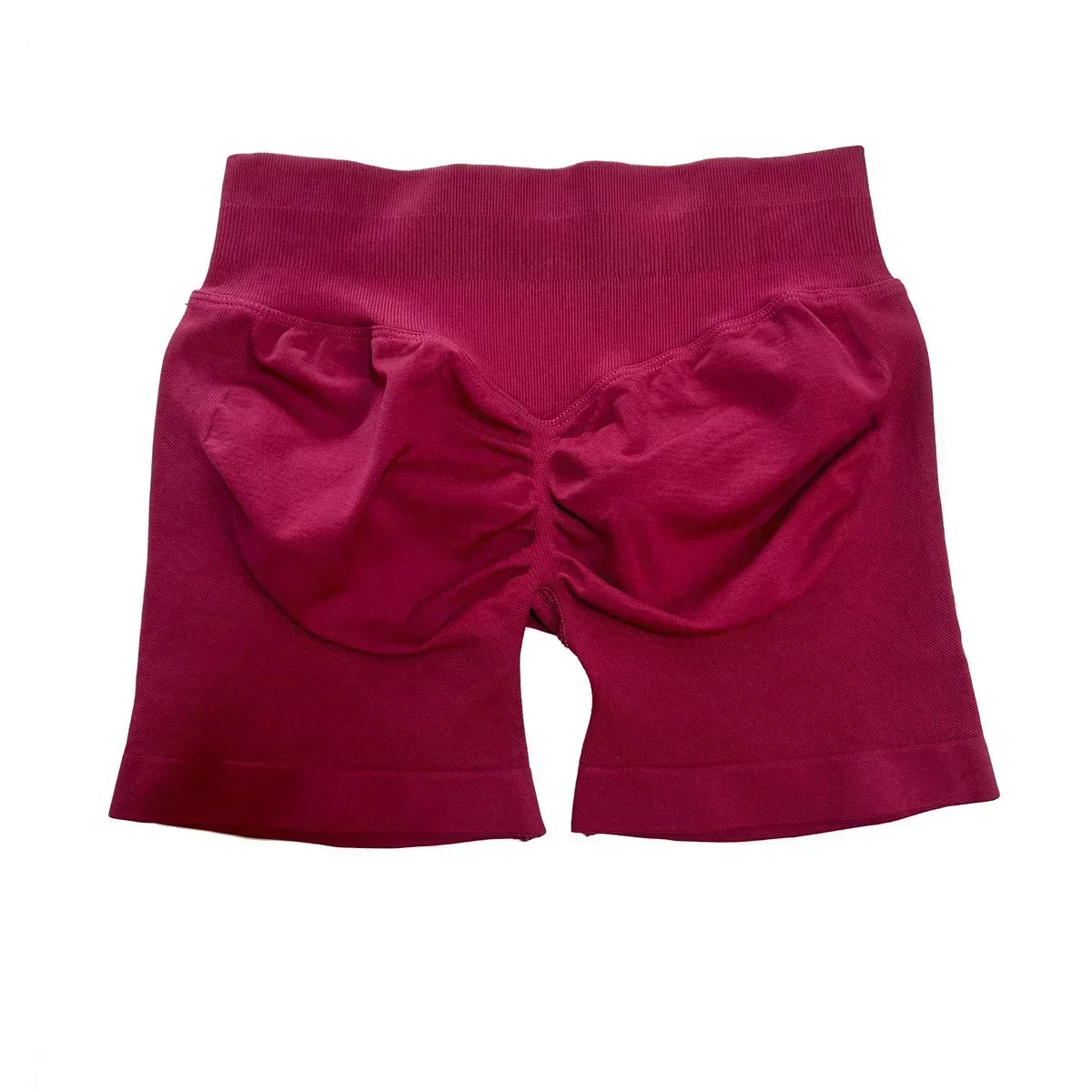 Shorts feminino academia liso Bermudinha malhar cintura Alta