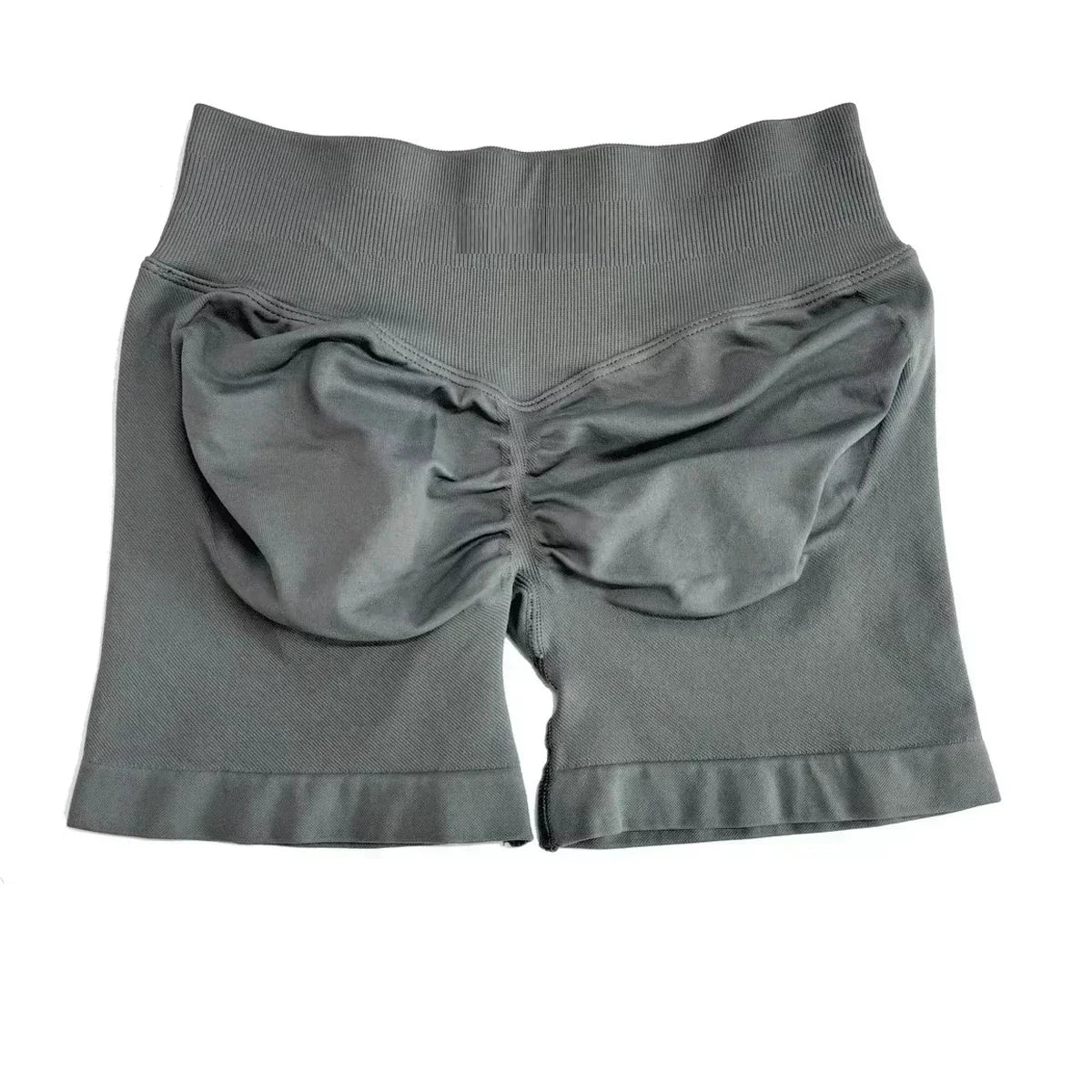 Shorts feminino academia liso Bermudinha malhar cintura Alta