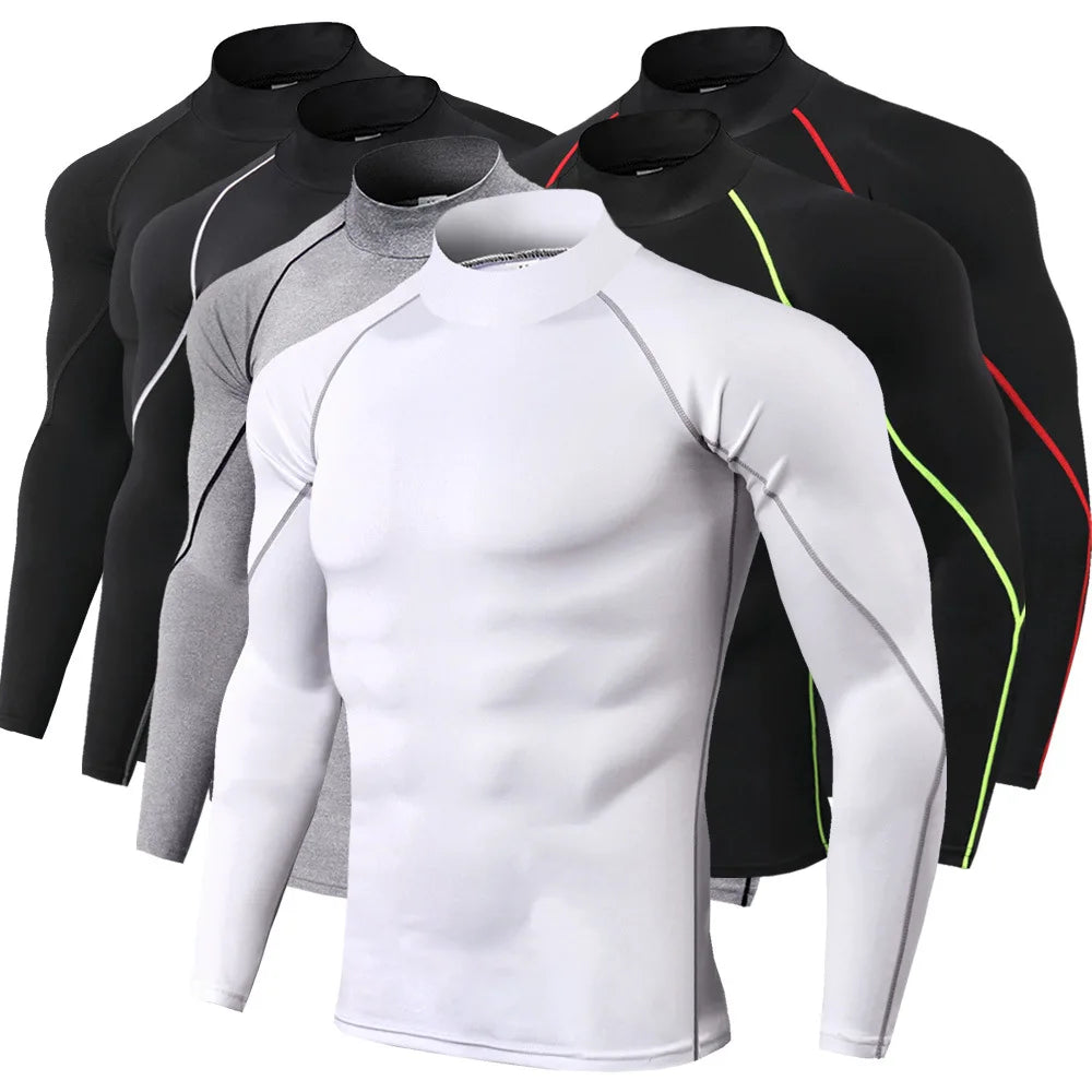 Camiseta Masculina Compressão · Manga Longa · Dry Fit Esportiva