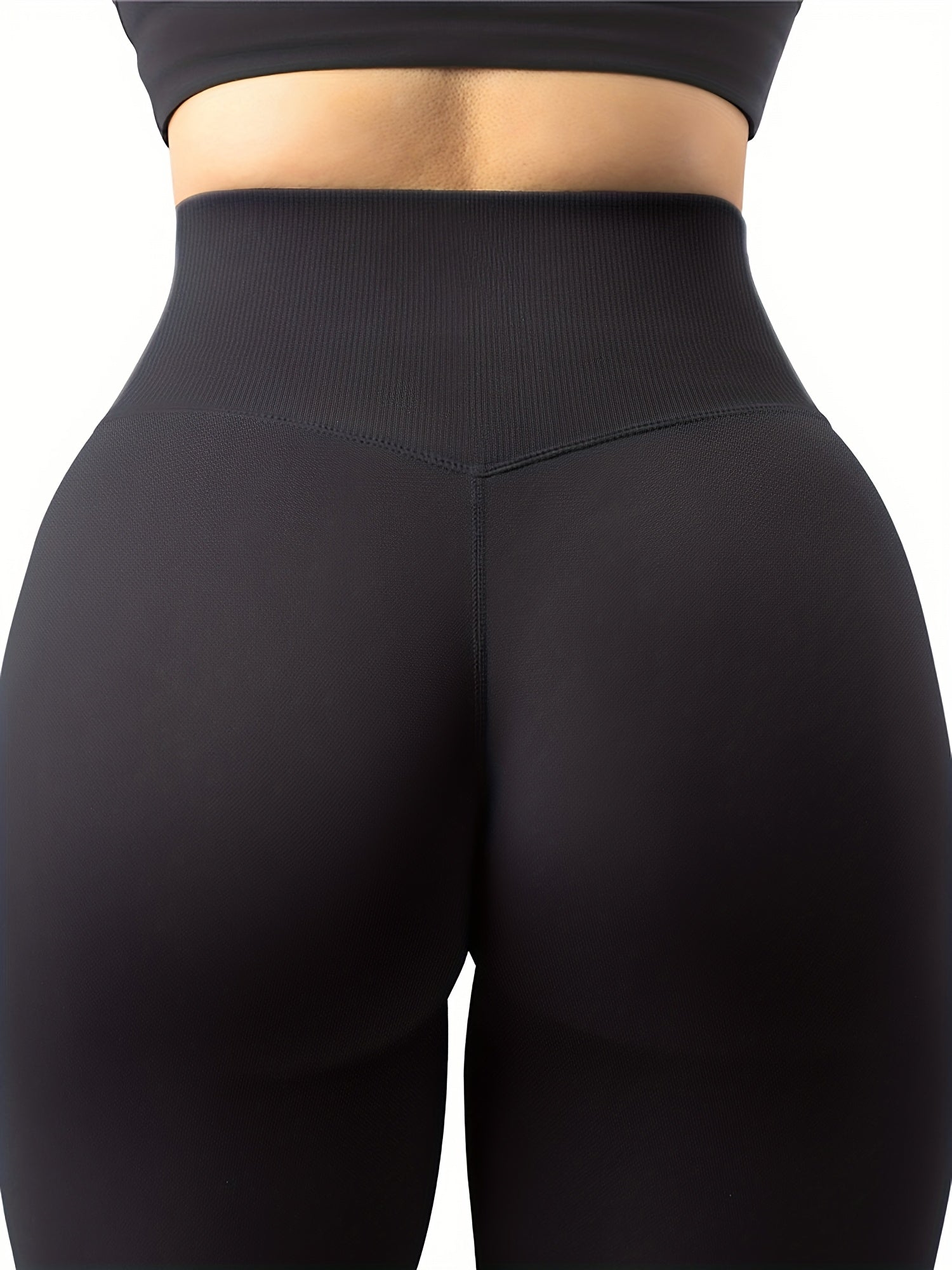Legging Feminina Cintura Alta Sem Costura – Poliamida, Elastano, Alta Elasticidade e Conforto Para Treino