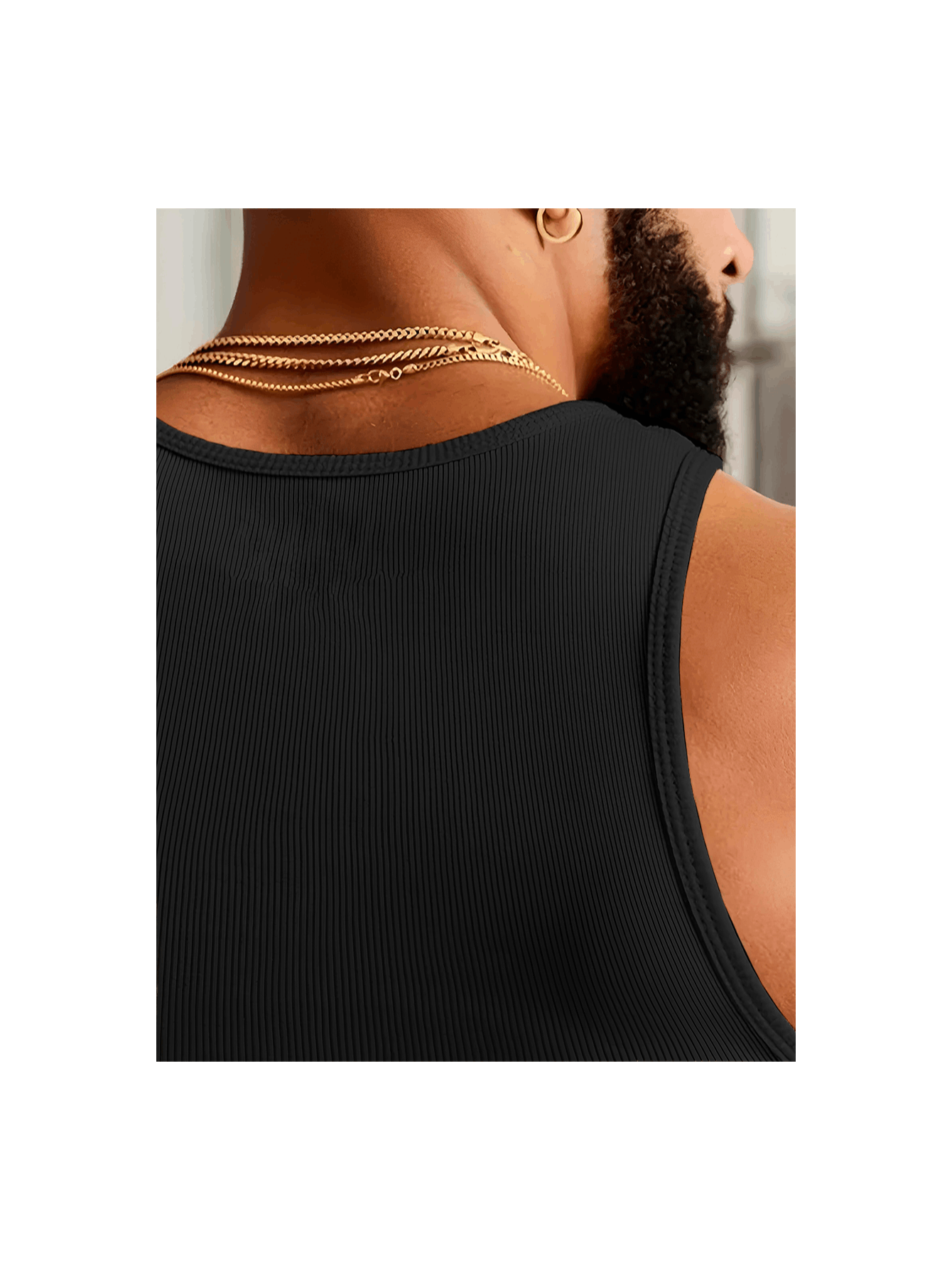 Regata Masculina Rendada Estilo Americano – Conforto, Estilo e Caimento Perfeito