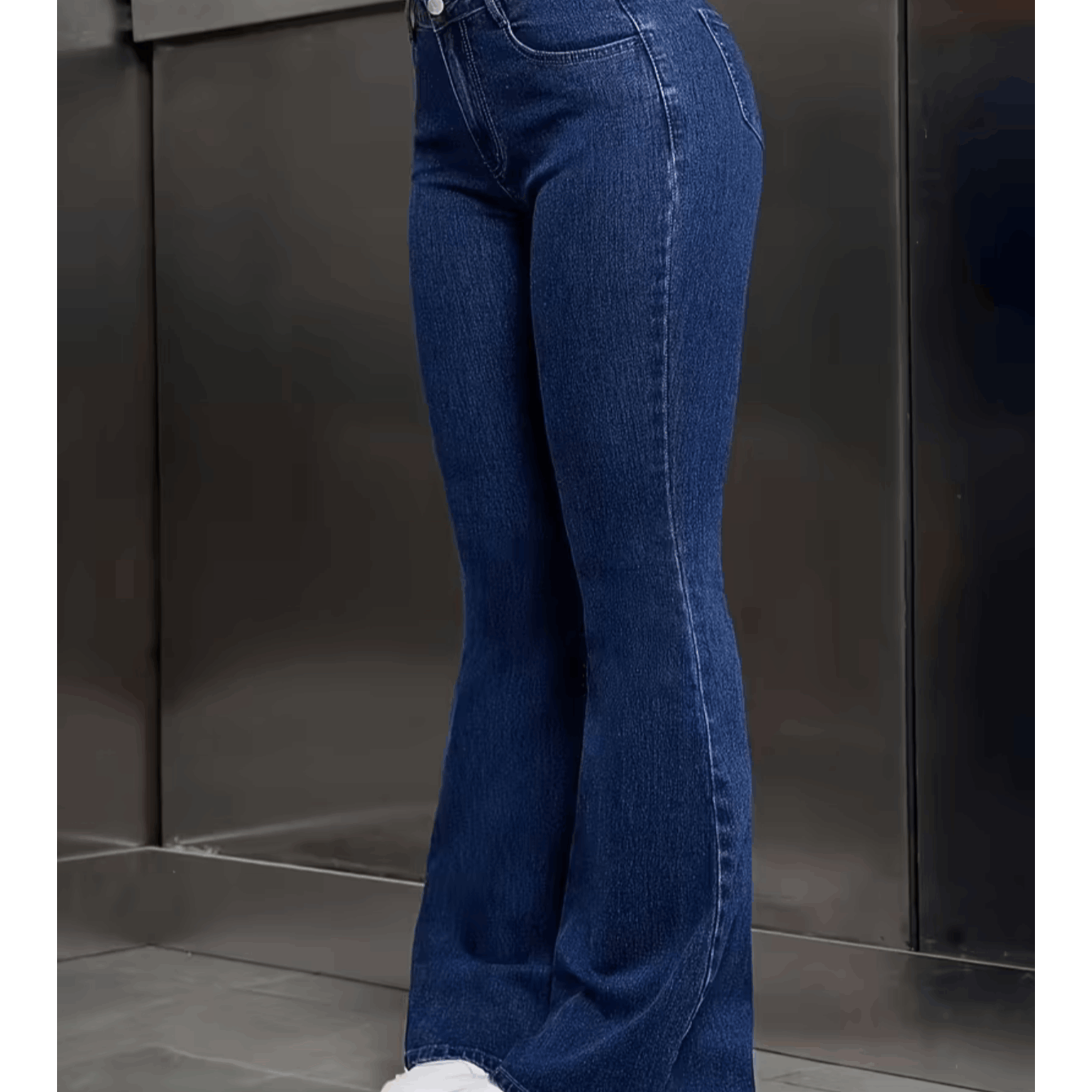Jeans Flare Feminino Cintura Alta Premium – Stretch, Confortável e Estilo Gringa
