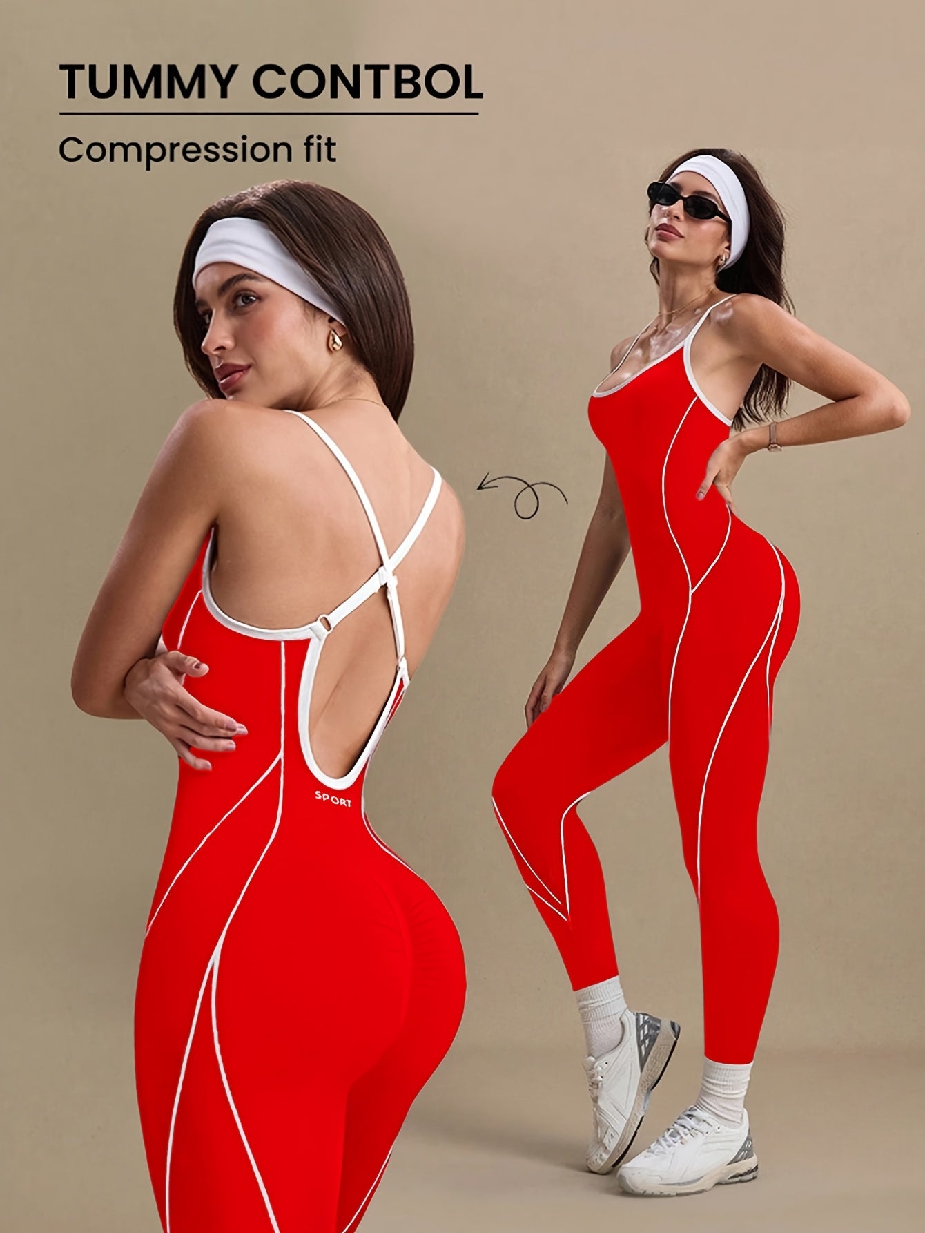 Macacão Fitness Seamless Color Block – Modelagem Única, Alças Cruzadas e Costas Abertas (Sem Bojo)