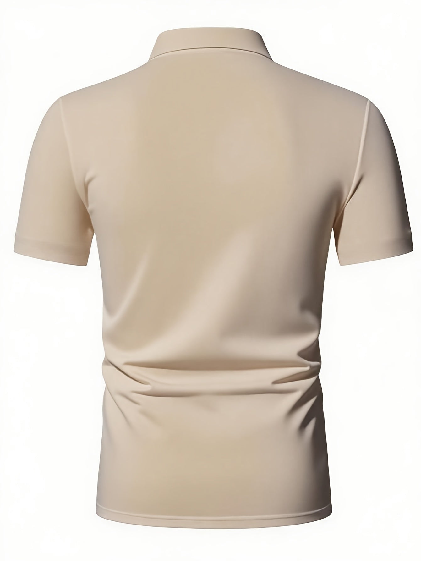 Camiseta Masculina com Meio Zíper – Preta, Leve, Elegante, Perfeita para Verão e Ocasiões Casuais